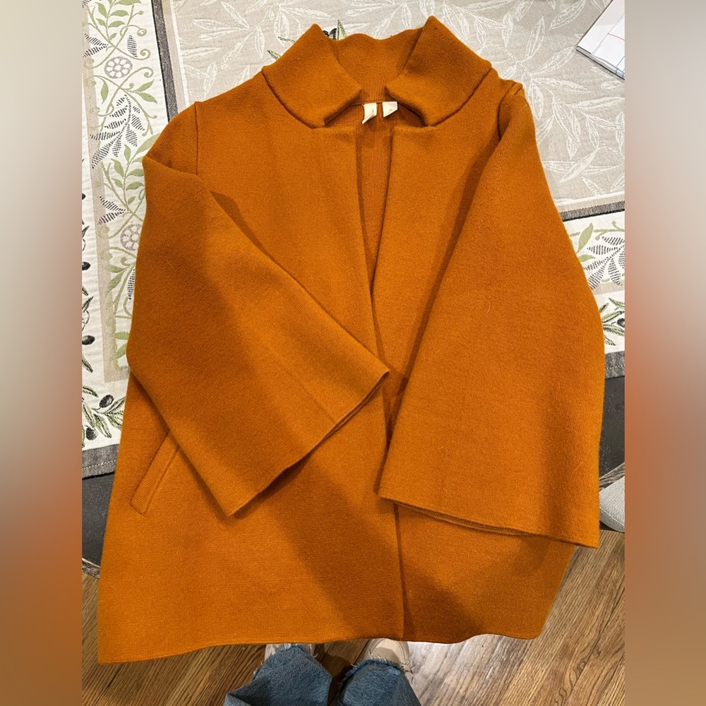 Super cute extra small orange cardigan by anthropology